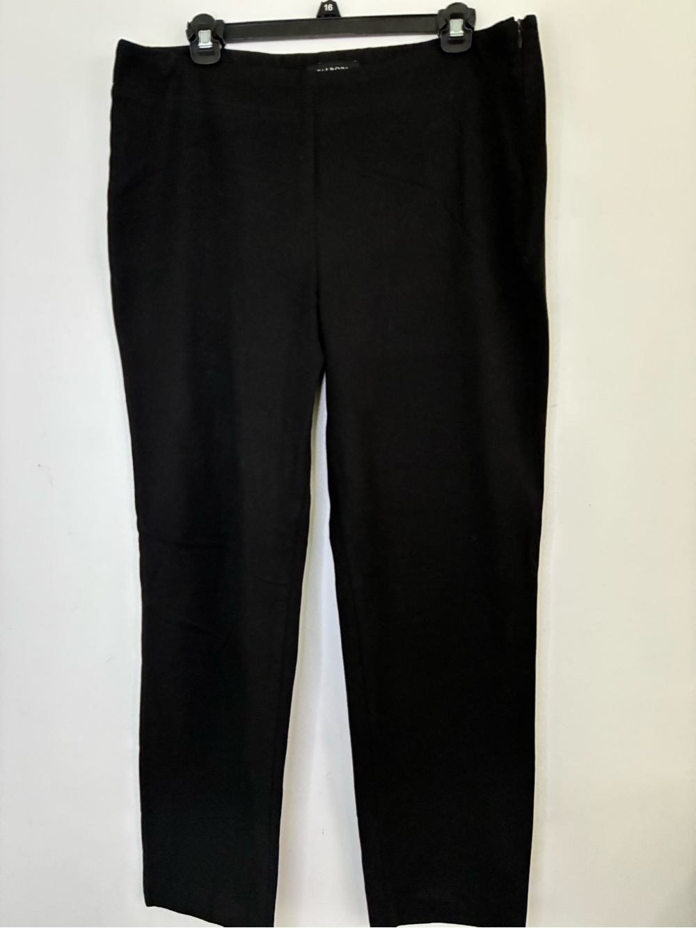 Talbots Mature Classic Black Women's Straight-Leg Pants 14